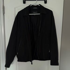 London Fog Black Full-Zip Jacket